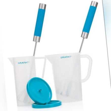 new Edelstahl-Quirl mit Messbecher