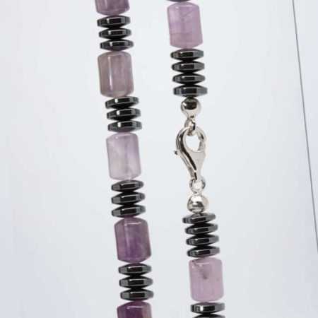 new Amethyst-Hämatit-Collier ab 24.99 (39.98) Euro im Angebot
