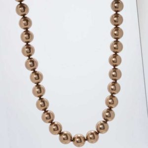 neu Collier MK-Perlen 12 mm