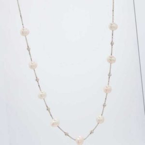 new Collier Süßwasserzuchtperlen 6