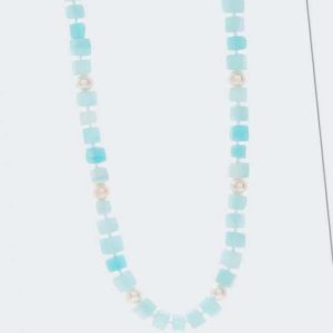 new Collier aus Opal & Weißtopas ab 99.98 (99.98) Euro im Angebot