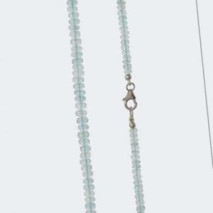 neu Collier mit Aquamarin