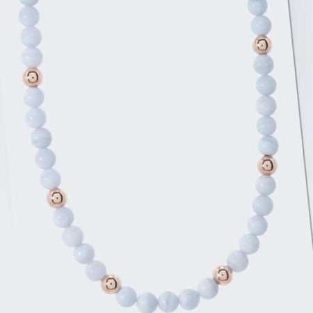new Collier mit Streifen-Chalcedon ab 89.99 (89.99) Euro im Angebot