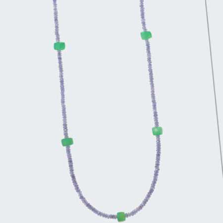 new Collier mit Tansanit beh. & Chrysopras ab 269.00 (299.00) Euro im Angebot