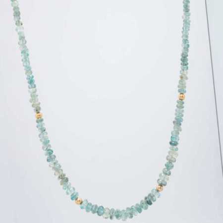 neu Collier mit blauem Zirkon