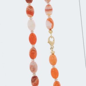 new Feueropal-Collier mit Zirkon ab 499.00 (499.00) Euro im Angebot