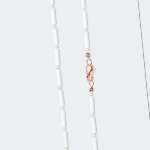 new Keramik-Collier mit SWZ-Perlen 2-3 mm ab 116.95 (116.95) Euro im Angebot
