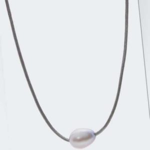 new Leder-Collier mit Süßwasserzuchtperle z.W. ab 24.98 (24.98) Euro im Angebot