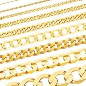 Massive edle Goldkette Panzerkette Halskette Collier Echt 333 585 750 Gold