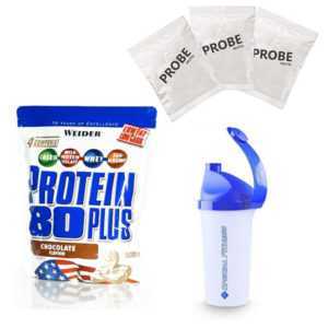 33,98€/kg Weider Protein 80 Plus 500g Beutel + BONUS Shaker und 3 Proben