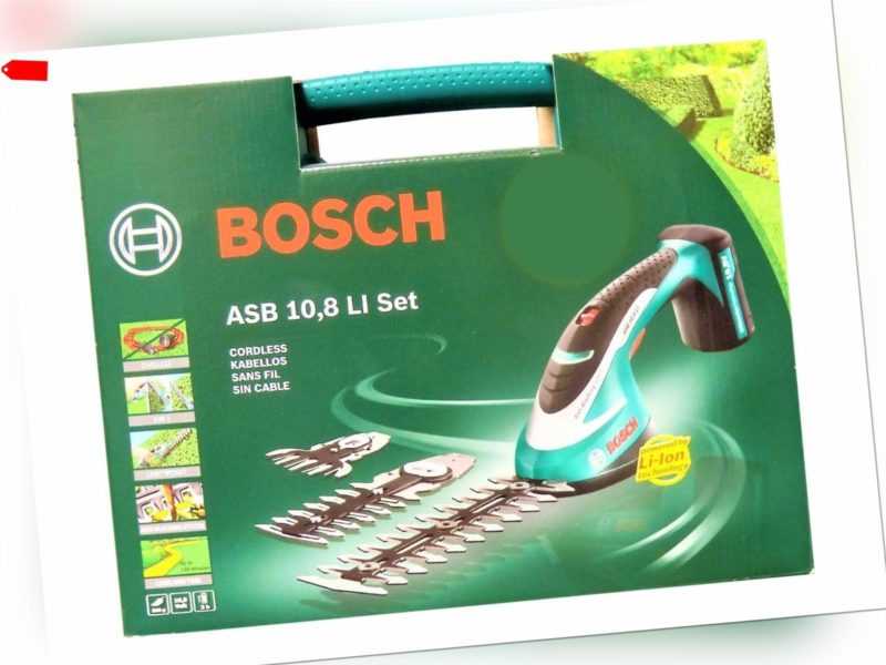 Bosch Akku-Strauch- und Grassscheren-Set ASB 10,8 LI, NEU und originalverpackt