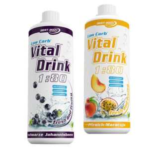 10,00€ /Ltr. Best Body Nutrition Low Carb Vital Drink  2 x 1 Ltr. Mineraldrink