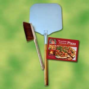 Pizzaschaufel Set 3-teilig für Pizzaofen Holzbackofen Steinbackofen Pizza Brot