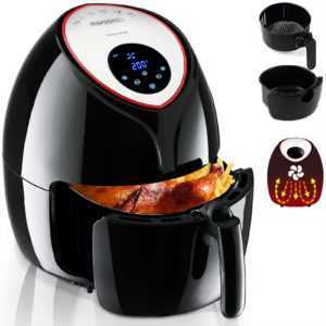 Monzana® Heißluftfritteuse 6,5 L 9in1 Touch-Display Gratis Rezeptheft max.1850W