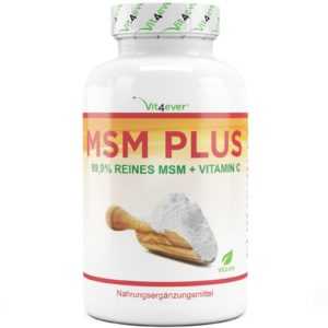 MSM 400 Tabletten 1000 mg Methylsulphonylmethan 99,9% + Acerola - Gelenke Vegan