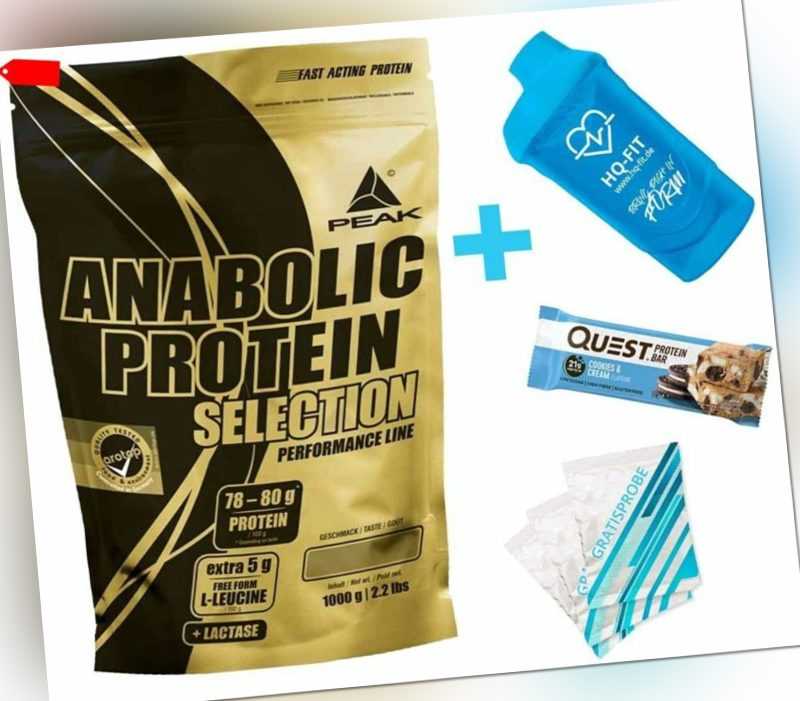 Peak Anabolic Protein Selection 1000 g 1 kg Beutel / Whey Eiweiß Fusion + BONUS