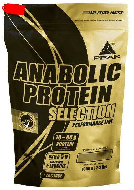 Peak Anabolic Protein Selection 1000g 1 kg Beutel Whey Eiweiß Fusion ALLE SORTEN