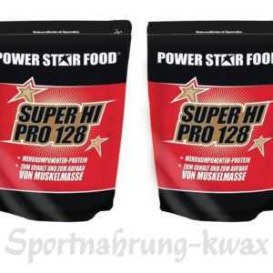(17,90 Euro/Kg) 2er-Pack Powerstar Food Super Hi Pro 128 2 x 1000g Beutel