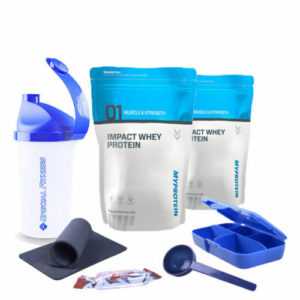 17,95€/kg ++ Myprotein Impact Whey Protein (2 x 1kg Beutel) + BONUS wählbar ++