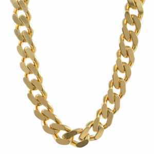 4,7 mm - 45-60 cm 585 Gold Panzerkette flach Goldkette 14 Karat massiv Gelbgold