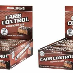 (21,30 Euro/Kg) Doppelpack - 2 x Carb Control Riegel 15 x 100g von Body Attack