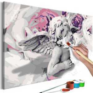 Malen nach Zahlen Erwachsene Wandbild 60x40 cm Malvorlagen Engel n-A-0256-d-a