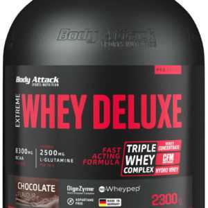 Body Attack Extreme Whey Deluxe 2300g Dose Aminosäuren BCAA Eiweiß Molke