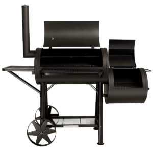 TAINO® Yuma Massiver Smoker BBQ GRILLWAGEN Holzkohle Grill ca. 90KG, 3,5mm Stahl