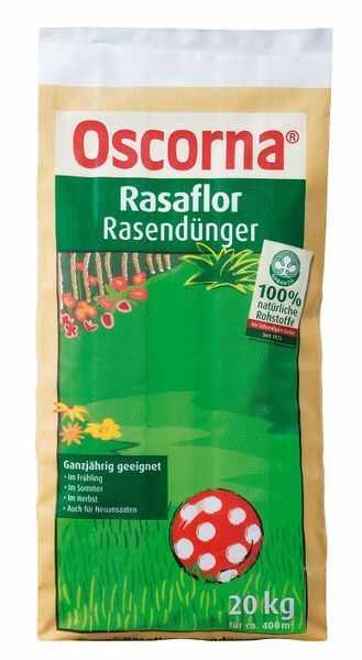 (1,92€/1kg) Oscorna® Rasaflor Rasendünger 20 kg Dünger Rasen biologisch