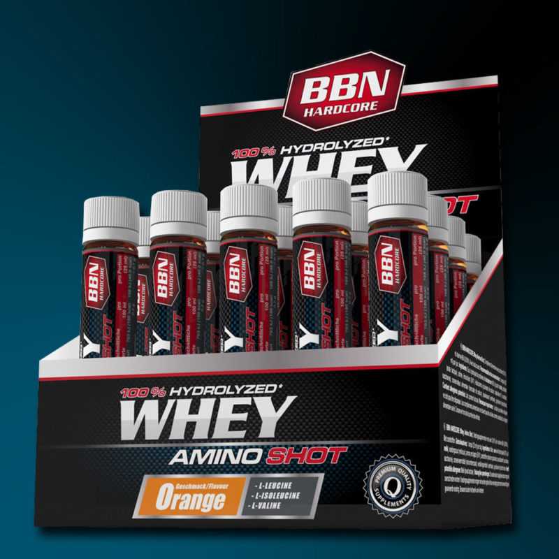 53,50€/Ltr) Best Body Nutrition Hardcore Whey Amino Shot 20 x 25ml Ampullen