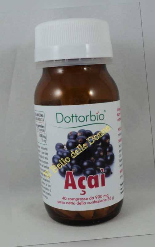 Dottorbio Açai Gefriergetrocknete Bio 40 Tabletten 900mg Stärkungsmittel