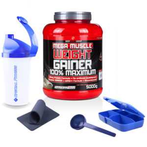 6,58 €/kg ++ BWG Mega Muscle Mass Weight Gainer (5kg Dose) + BONUS wählbar ++