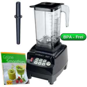 Green Smoothie Maker mit kraftvollem 3PS Motor 1,5l Tritan Mixbehälter Mixer