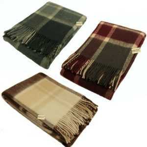 Wolldecke 100% Reine Schurwolle Wohndecke Plaid Schurwolldecke Merinowolle