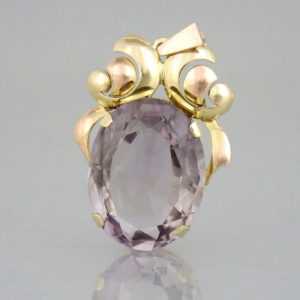 Anhänger Amethyst 585/14k Rosé-Gelbgold