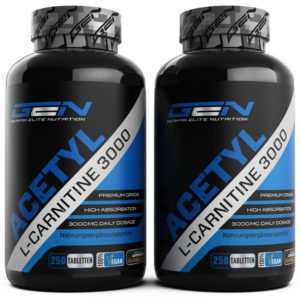 2x Acetyl L-Carnitine 3000 = 500 Tabletten - Aminosäure - Fatburner - Vegan