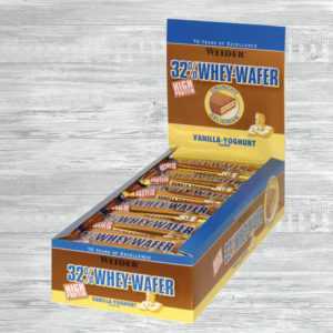 30,36 €/kg Weider 32% Whey Wafer  24 x 35g Protein Riegel / Eiweiß Waffel Snack