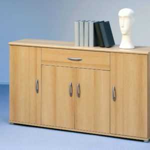 Kommode Sideboard Highboard Mehrzweckschrank Anrichte Schrank LILLY 13 Buche Nb.