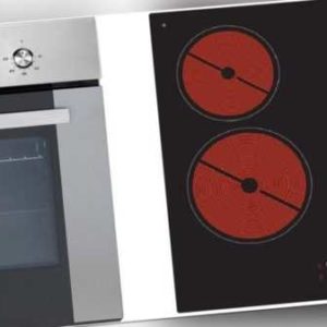 Backofen Herdset autark Einbauherd Herd + Glaskeramikkochfeld Touch respekta Set; EEK A