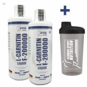 2 L Fettverbrennung L-Carnitin Liquid F 200.000 - Hochdosiert  Carnitine flüssig