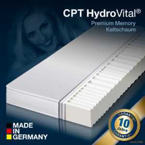 7/11 Zonen CPT HydroVital 12 Komfort Kaltschaum Matratze 180x200 H2+H3