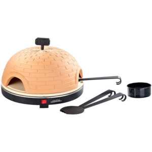 Pizza Dome: Pizzaofen mit Terrakotta-Haube & Schamottenstein-Platte, Ø 40 cm