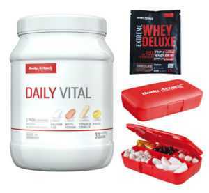 Body Attack Attack Daily Vital 30 Packs Mineralien Vitamine +Tablettenbox +Probe