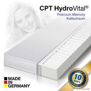 7 Zonen HydroVital12 Wellness Komfort Kaltschaum Matratze 90x200 - H2 mittel