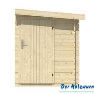 44 mm Blockhüttenanbau ca. 160x300 cm Schuppen Holz Anbau Gartenhaus Gerätehaus