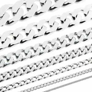 echt 925 Sterling Silber Kette PANZERKETTE Königskette Collier Halskette MASSIV