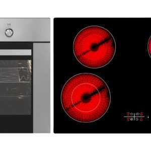 Backofen Herdset autark Einbauherd Herd +80 cm Glaskeramikkochfeld respekta; EEK A