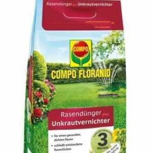 (4,57€/1kg) COMPO FLORANID Rasendünger plus Unkrautvernichter 12kg für 400m² Lan