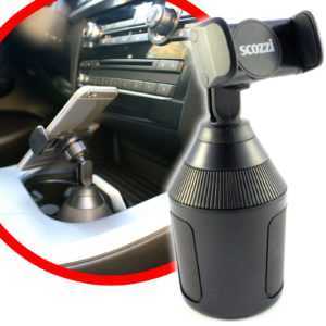 scozzi® 360° KFZ Handy Halterung für Getränkehalter Dosenhalter Halter Auto Navi