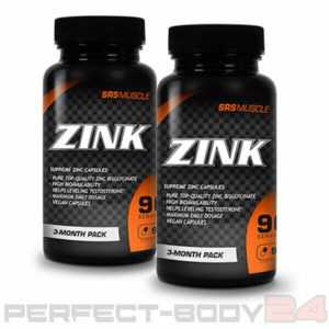 (242,31€/kg) 2x SRS Muscle Zink 90 Tab. Vitamine Fitness Zink Mineralien Vegan